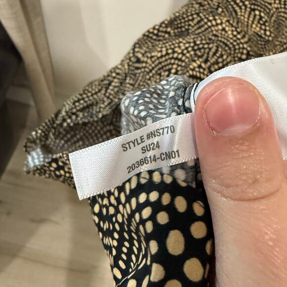 Madewell Black and Cream Maxi Dress - Picture 10 of 10